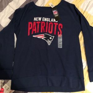 New England Patriots scoop neck sweatshirt